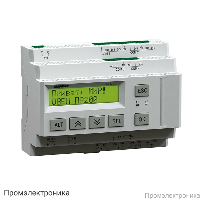 ПР200-220.2.2.0 - программируемое реле с ЖК-дисплеем на 220В