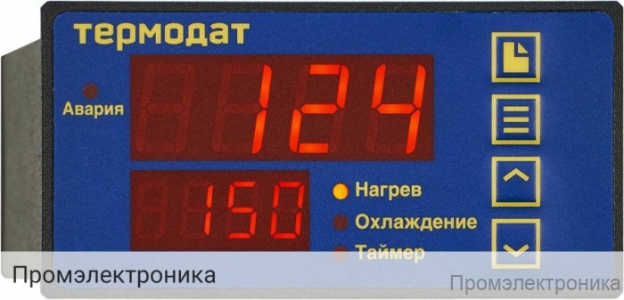 Термодат-12К6-Н - одноканальный ПИД-регулятор температуры и аварийный сигнализатор