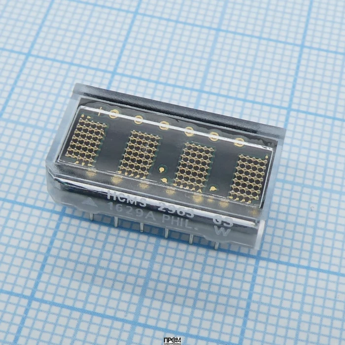 HCMS-2963, Всокопроизводительный cветодиодный дисплей, 5х7, алфавитно-цифровой
