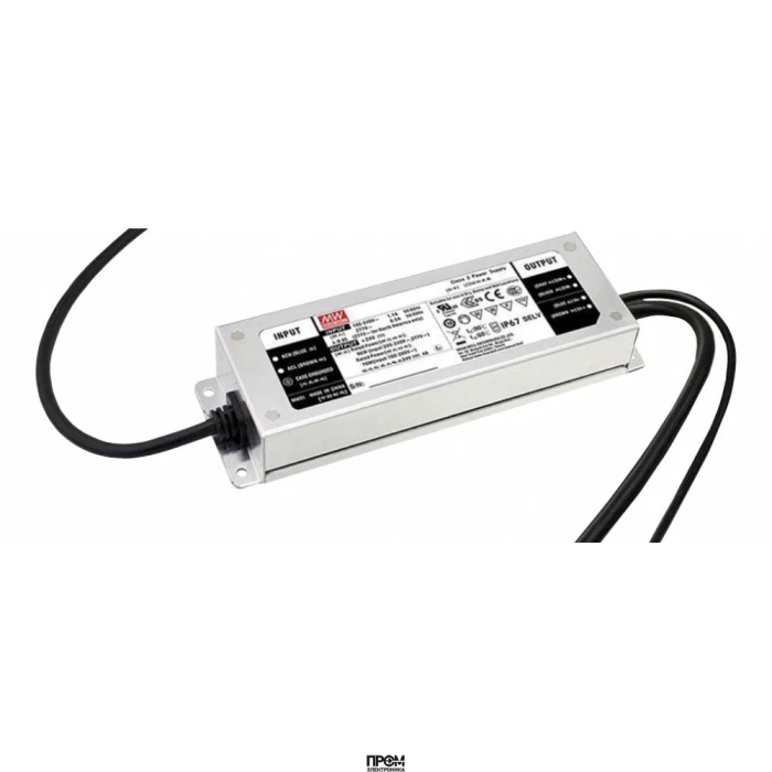 ELG-100-C700D2-3Y, AC-DC, 100.1Вт, IP67, вход 100…305В AC, 47…63Гц/142…431В DC, ККМ, выход 71…143В/700мА, изоляция 3750В AC, в кожухе 199х63х35.5, -40…+70°С, программируемый, с проводом заземления