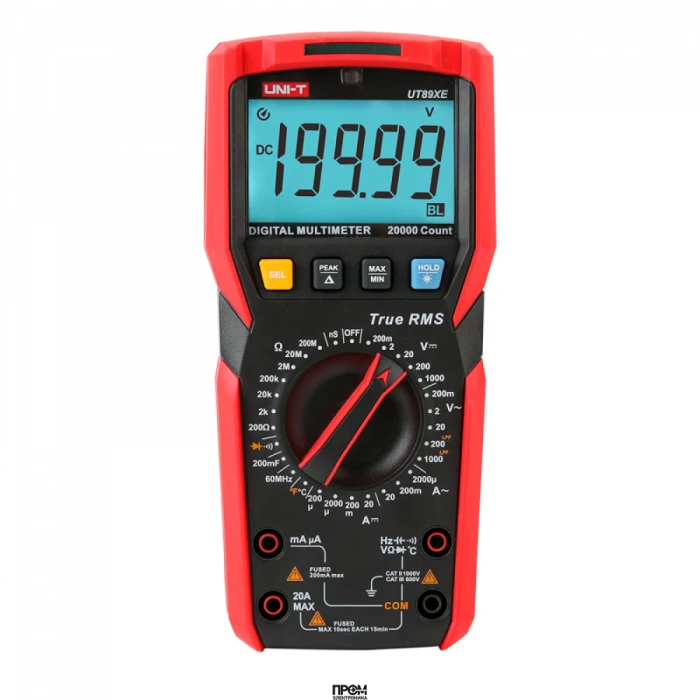 UT89XE, Мультиметр цифровой высокоточный True RMS 20A