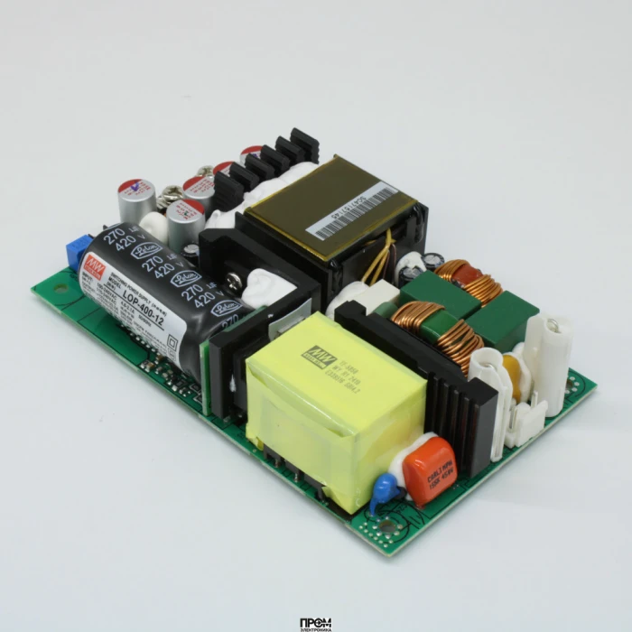 LOP-400-12, Преобразователь АC/DC открытого исполнения 400 Вт выход 12 В/33.3 А