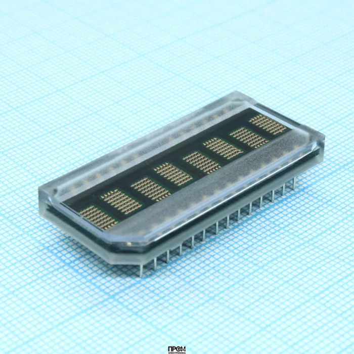 HDSP-2113, Восьмисимвольный светодиодный индикатор (5х7 точек), высота символа 4.57мм (0.2"), зеленый