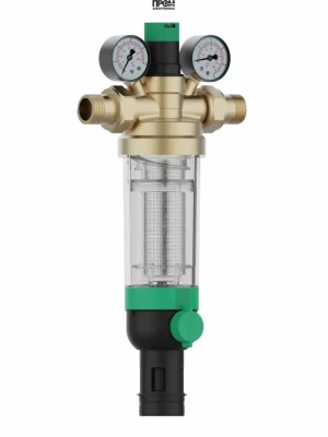 Фильтр тонкой очистки с обратной промывкой и регулятором DN25 (1) 100мк до 40С ХК FK76-1C