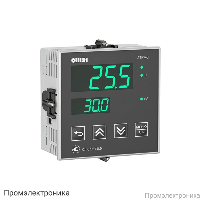 2ТРМ0-Щ1.У3.RS - обновленный двухканальный измеритель с интерфейсом RS-485, зеленая индикация