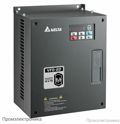 30870.400 - Delta Electronics VFD-ED: Купите передовые лифтовые преобразователи частоты в Промэлектроника – склады по РФ! Лифтовые преобразователи частоты Delta Electronics VFD040ED43S (4кВт 3ф 400В) серии VFD-ED
