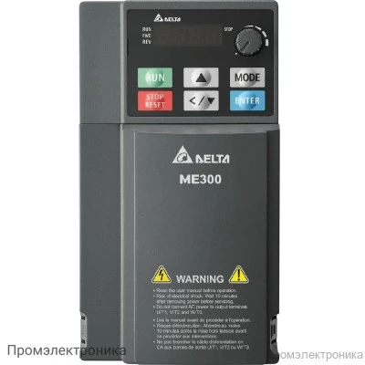 30817.400 - Частотные преобразователи Delta ME300: Купить сверхкомпактные инверторы по лучшей цене | Промэлектроника Преобразователи частоты Delta Electronics VFD2A8ME21ANNAA (0.4 кВт 1ф 230В) серии ME300