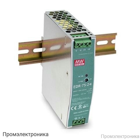 35731.700 - EDR-75-24 - блок питания AC-DC, 76.8Вт EDR-75-24 - блок питания AC-DC, 76.8Вт